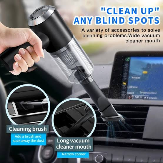 2 in 1 Wireless Portable Vacuum Car Cleaner