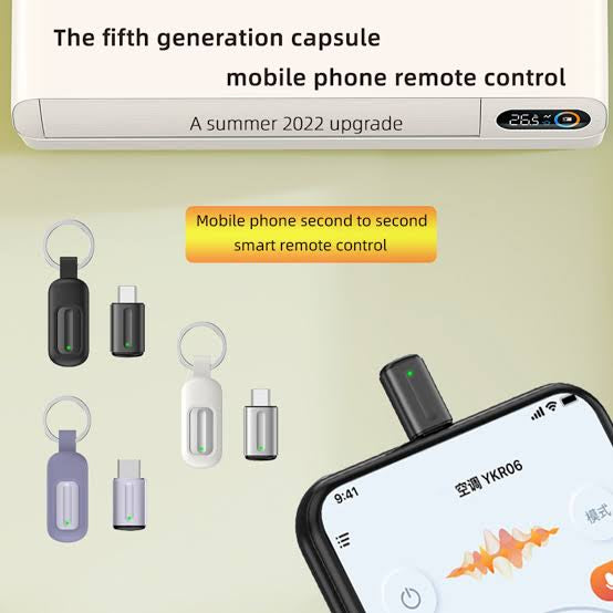 Smartphone IR Remote Controller Mini Adapter Type C/Micro USB Interface