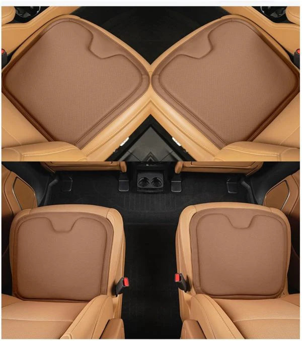 Car Seat Cushions All Season Universal Napa Leather Front Driver Seat Protector Cover