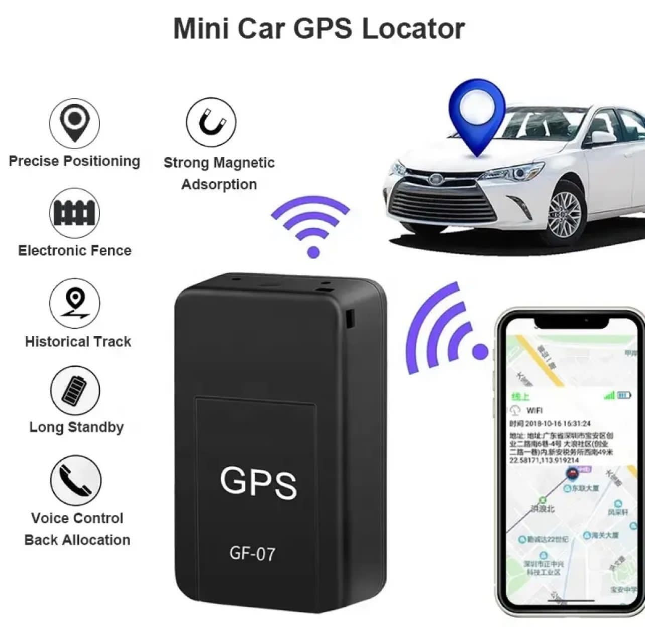 SMART MINI GPS TRACKER/CAR TRACKING DEVICE &CALL RECORDER GPS 07