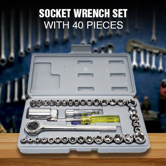 Aiwa Tool  40 Pieces Car Tool Set Mechanical Repairing Hand Wrench Kit